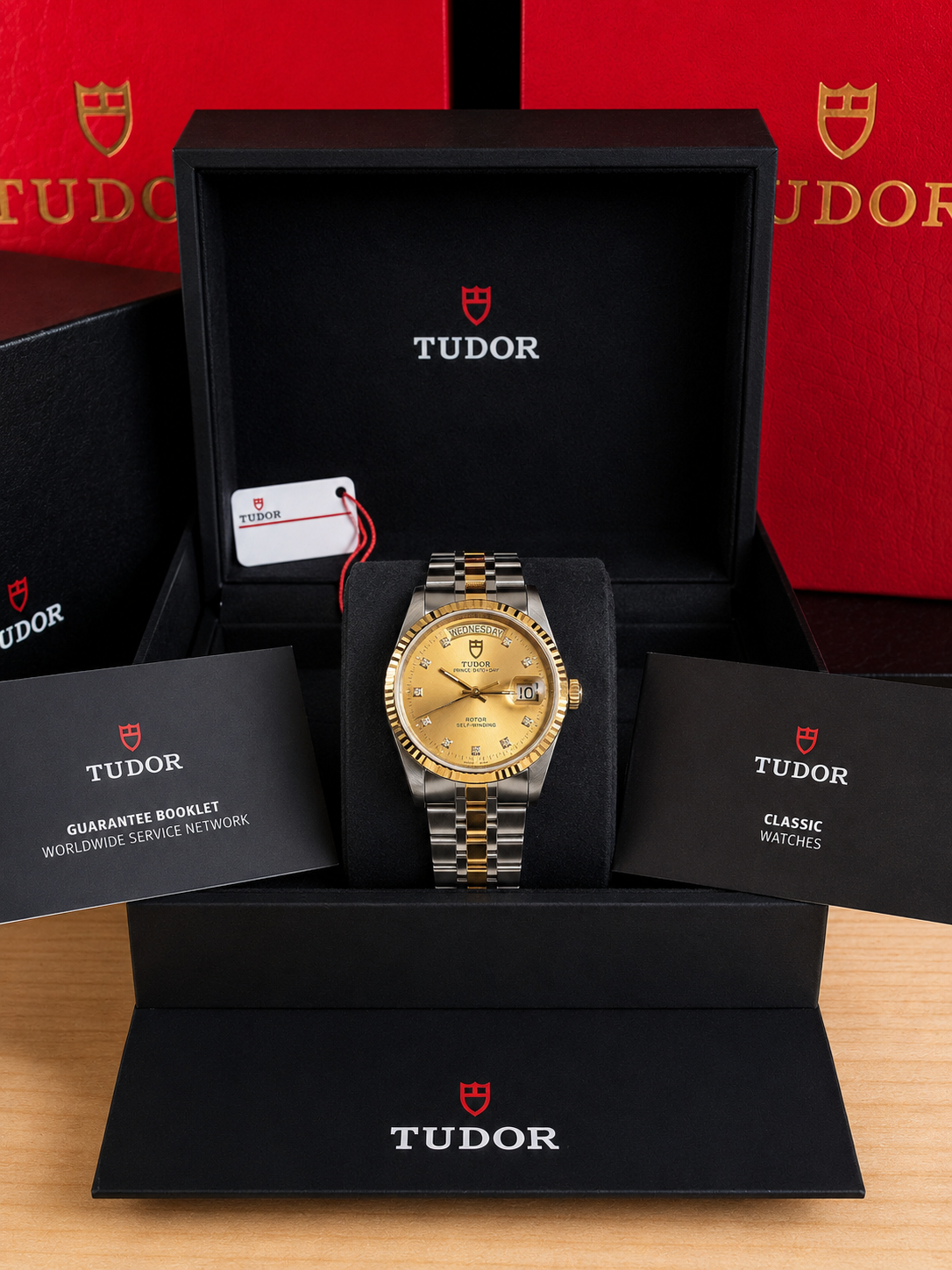 Tudor - Prince Date+Day - "GOLD DIAMOND DIAL" - 36mm - Ref. 76213