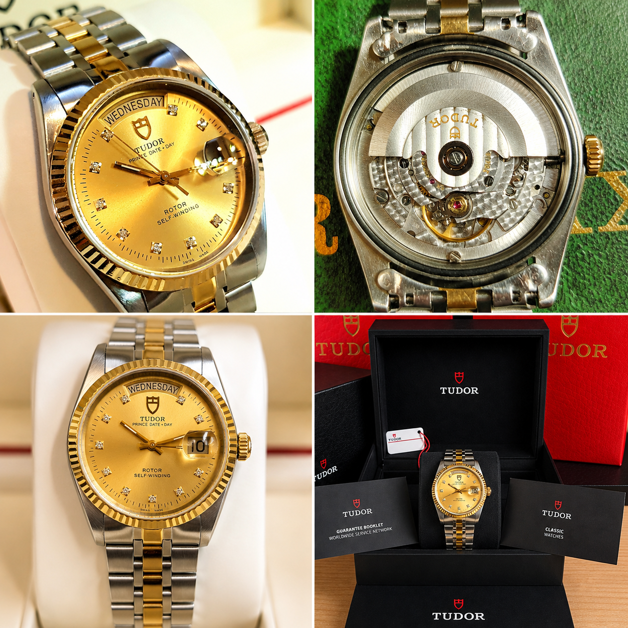 Tudor - Prince Date+Day - "GOLD DIAMOND DIAL" - 36mm - Ref. 76213