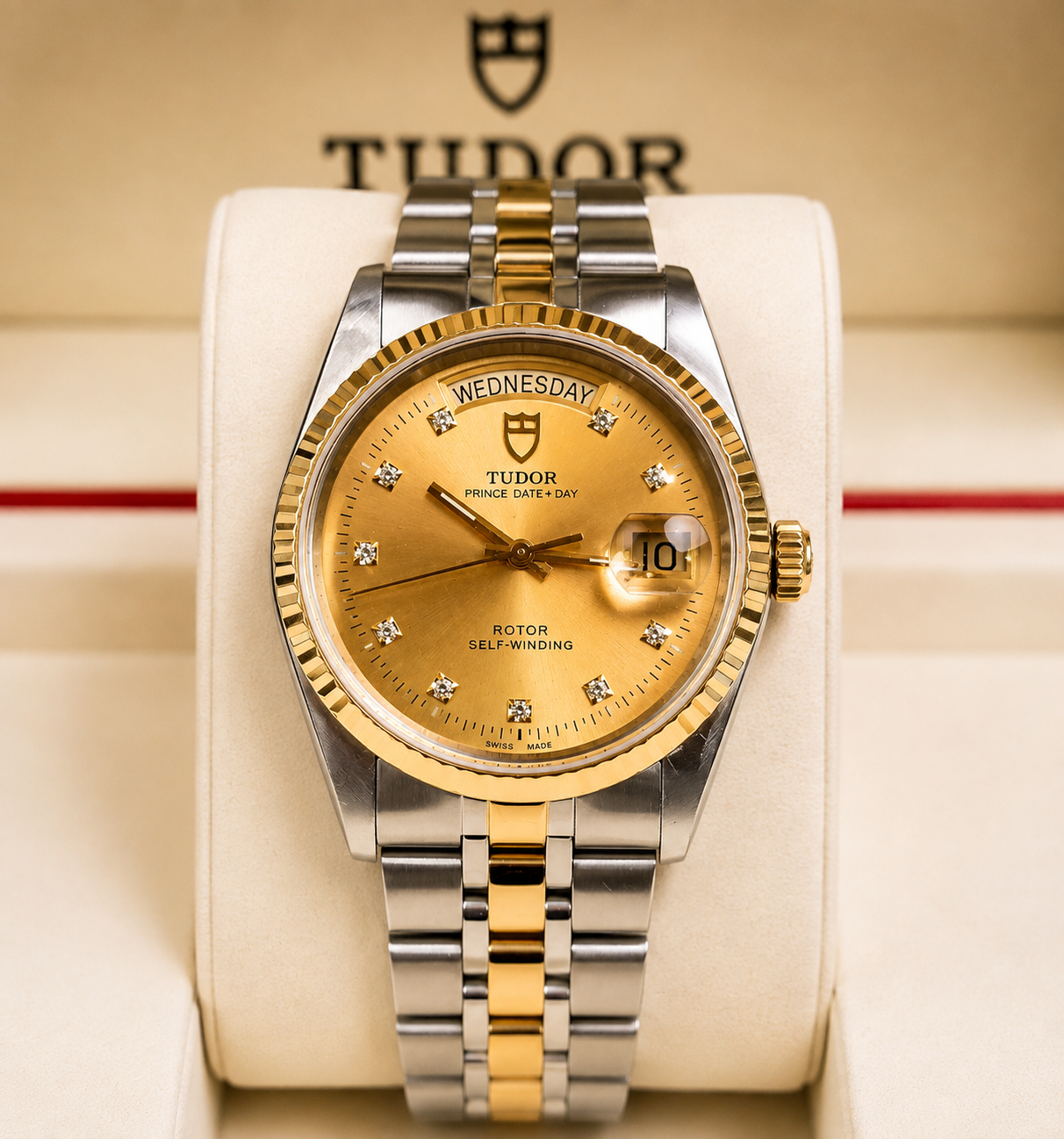 Tudor - Prince Date+Day - "GOLD DIAMOND DIAL" - 36mm - Ref. 76213