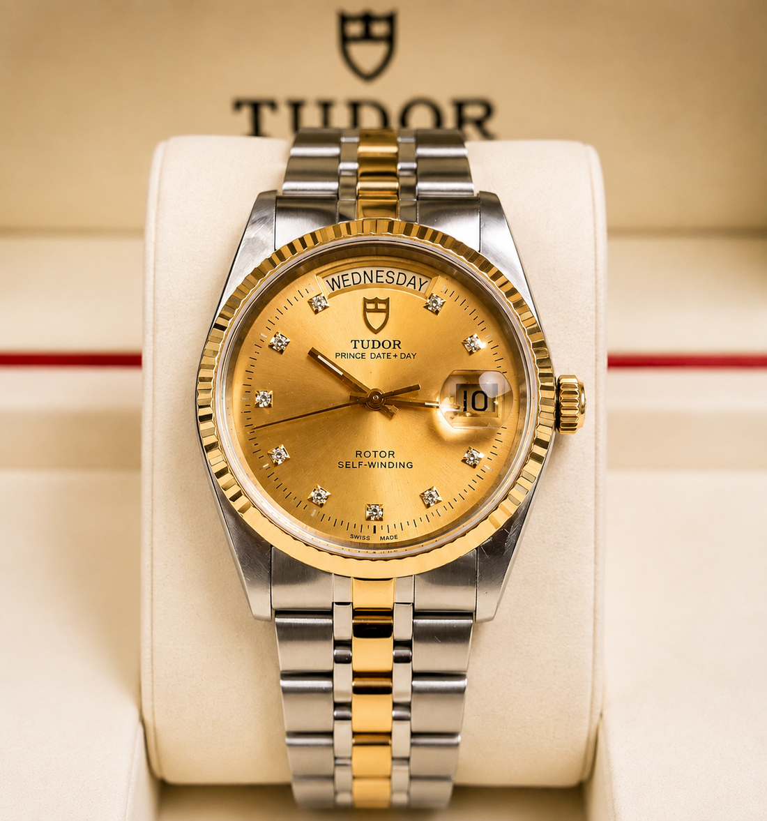 Tudor - Prince Date+Day - "GOLD DIAMOND DIAL" - 36mm - Ref. 76213