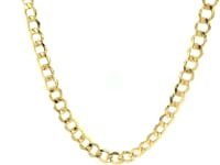 Chaîne gourmette en or jaune 14 carats (5,30 mm)