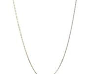 Chaîne à maillons ovales en or blanc 14 carats (0,97 mm)