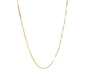 Chaîne classique en or jaune 14 carats (0,60 mm)