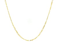 Chaîne Figaro en or jaune massif 14 carats (1,30 mm)
