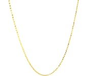 Chaîne à billes en or jaune 14 carats taillée en diamant (0,90 mm)