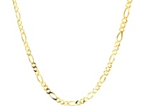 Chaîne Figaro en or jaune massif 14 carats (2,80 mm)
