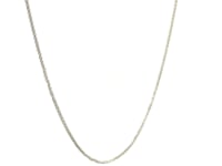 Chaîne en or blanc 14 carats à mailles rondes (1,00 mm)
