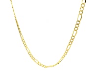 Chaîne Figaro légère en or jaune 10 carats (3,70 mm)