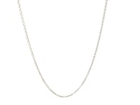 Chaîne à maillons ovales en or blanc 14 carats (1,20 mm)