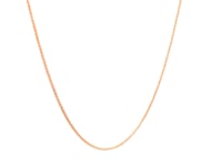 Chaîne blé ronde en or rose 14 carats taillée en diamant (0,70 mm)