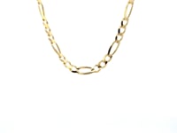 Chaîne Figaro en or jaune massif 14 carats (4,50 mm)