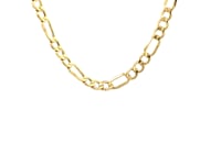 Chaîne Figaro légère en or jaune 14 carats (4,70 mm)