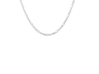 Chaîne Figaro en or blanc massif 14 carats (1,90 mm)