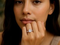 1 1/2 Carat Radiant Lab Grown IGI G/VS1 Diamond Solitaire Ring in 14K White Gold